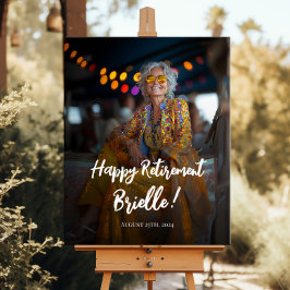 Begrüßungszeichen des Party für die Altersversorgu Poster