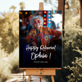 Begrüßungszeichen des Party für die Altersversorgu Poster