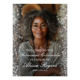 Begrüßungszeichen des Party für die Altersversorgu Poster