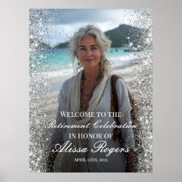 Begrüßungszeichen des Party für die Altersversorgu Poster