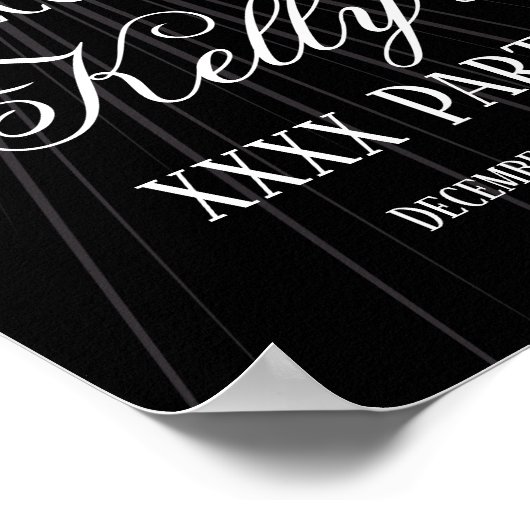 Begrüßungszeichen des Party Poster (Ecke)