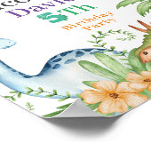 Begrüßungszeichen Dinosaurier Print, Werteplakatpa Poster (Ecke)