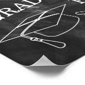 Begrüßungszeichen | Einfache rustikale Schwarzweiß Poster (Ecke)