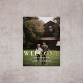 Begrüßungszeichen Elegantes Foto Foliendrucke