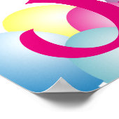 Begrüßungszeichen Elephant zum Thema Geburtstagspa Poster (Ecke)