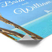Begrüßungszeichen | Floral Summer Beach Wedggate Poster (Ecke)