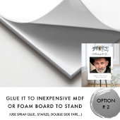 Begrüßungszeichen Foto Blaues Rustikales Foliage Poster