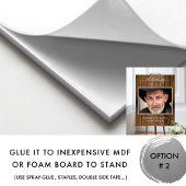 Begrüßungszeichen Foto Rustikales Holzschild Poster