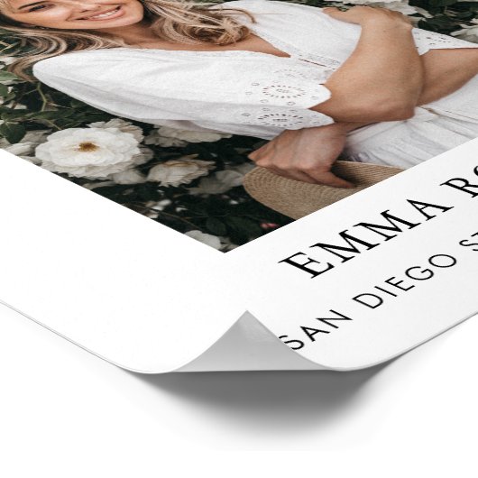 Begrüßungszeichen für Abschluss, Abschluss Poster (Ecke)