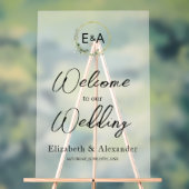 Begrüßungszeichen für Acrylmonogramm-Party Acrylschild (Neutral)