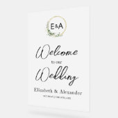 Begrüßungszeichen für Acrylmonogramm-Party Acrylschild (Winkel)