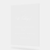 Begrüßungszeichen für Akrylkalligraphie Acrylschild (Winkel)