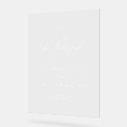 Begrüßungszeichen für Akrylkalligraphie Acrylschild (Winkel)