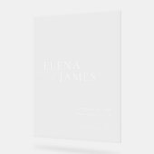 Begrüßungszeichen für akryllische, moderne Minimal Acrylschild (Winkel)