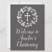 Begrüßungszeichen für Baby Einladung (Vorderseite)