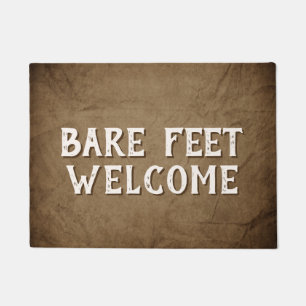 Begrüßungszeichen für Bare Feet Fußmatte