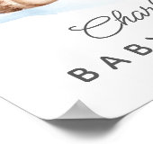 Begrüßungszeichen für Bärendusche Poster (Ecke)