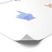 Begrüßungszeichen für Basketball Clothesline Baby  Poster (Ecke)