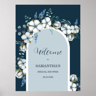 Begrüßungszeichen für Baumwolle und Eukalyptus Bra Poster