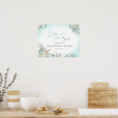 Begrüßungszeichen für Beach Floral Poster (Küche)