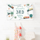 Begrüßungszeichen für Boys Niedlich Train Kinderge Banner (Insitu)