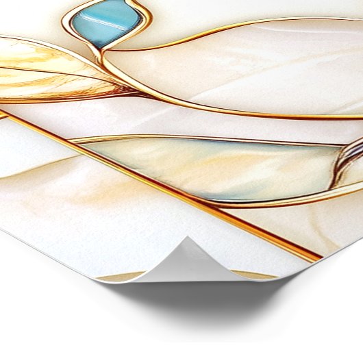 Begrüßungszeichen für Brautparty aus Hartglas Poster (Ecke)