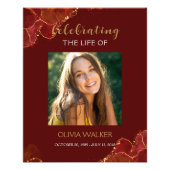 Begrüßungszeichen für Burgund & Gold Grüne Fotodruck (Vorne)