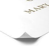 Begrüßungszeichen für das 50. Jubiläum des Hochzei Poster (Ecke)