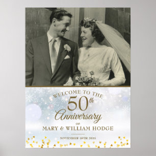 Begrüßungszeichen für das 50. Winter-Foto Poster