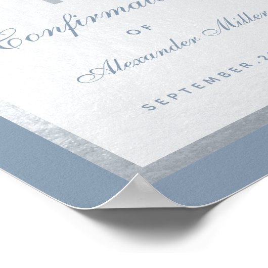 Begrüßungszeichen für das blaue Silver Arch Poster (Ecke)