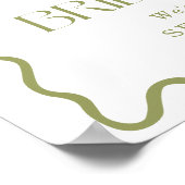 Begrüßungszeichen für das Brautparty außerhalb des Poster (Ecke)