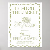 Begrüßungszeichen für das Brautparty außerhalb des Poster (Vorne)