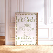 Begrüßungszeichen für das Brautparty außerhalb des Poster