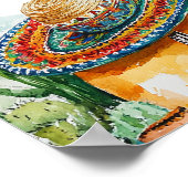 Begrüßungszeichen für das Brautparty Fiesta Waterc Poster (Ecke)