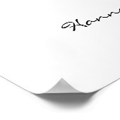 Begrüßungszeichen für das Brautparty Poster (Ecke)