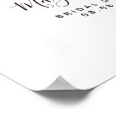 Begrüßungszeichen für das Brautparty Poster (Ecke)