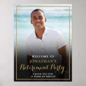 Begrüßungszeichen für das Foto "Gold Script Retire Poster (Vorne)