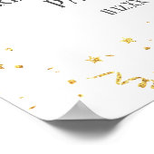 Begrüßungszeichen für das Party "Goldene Feier" Poster (Ecke)