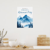 Begrüßungszeichen für das Party Wasserfarbe Poster (Küche)