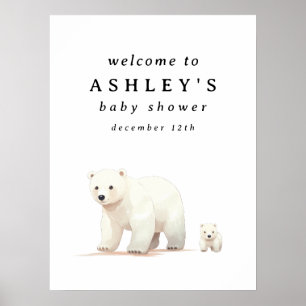 Begrüßungszeichen für das Polar Bear Baby Poster