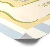 Begrüßungszeichen für das Seed Packet, handgezeich Poster (Ecke)