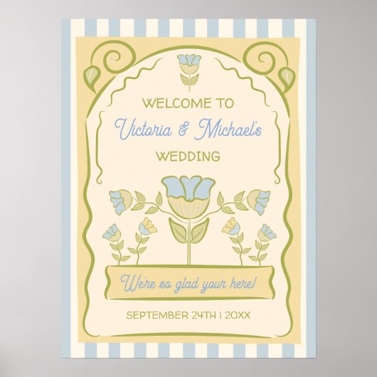 Begrüßungszeichen für das Seed Packet, handgezeich Poster (Vorne)