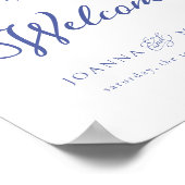 Begrüßungszeichen für das Vintage Monogram-Wappen Poster (Ecke)