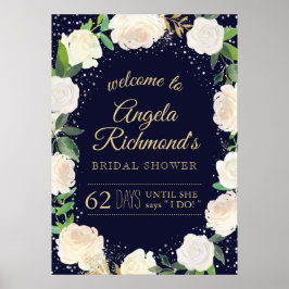 Begrüßungszeichen für das Winter-Brautparty (20x28 Poster