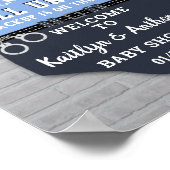 Begrüßungszeichen für die Baby-Dusche des Polizeic Poster (Ecke)