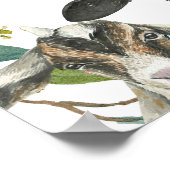 Begrüßungszeichen für die Baby-Dusche von Bauernti Poster (Ecke)