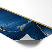 Begrüßungszeichen für die Beliebtheit von Navy Blu Poster (Ecke)