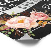 Begrüßungszeichen für die Blumenzähne Poster (Ecke)