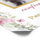 Begrüßungszeichen für die elegante Rosa-Rose Fotodruck (Ecke)