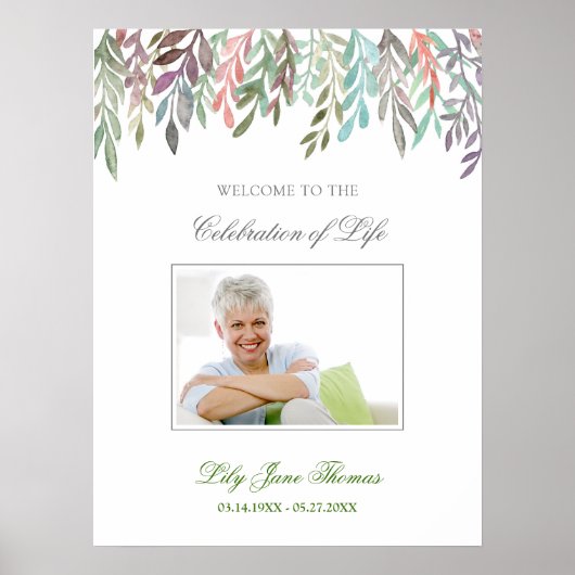 Begrüßungszeichen für die Foliage - 18 x 24 Poster (Vorne)